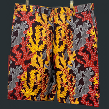 Load image into Gallery viewer, yellow and red and brown men ankara shorts
