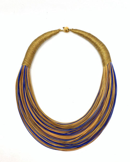 Yellow & Blue Colombian Necklace